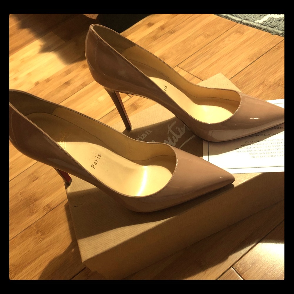 Christian Louboutin Pigalle 100mm Size 39.5 Nude